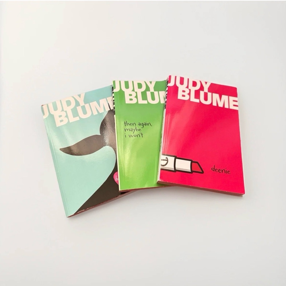Judy Blume Book Trio with Colorful Covers